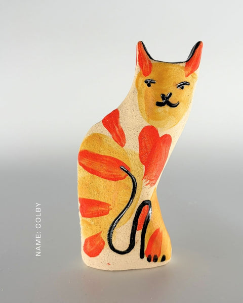 Rescue Cat Vase (Large): Colby