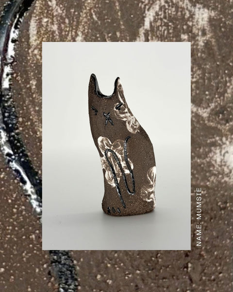 Rescue Cat Vase (Large): Mumsie