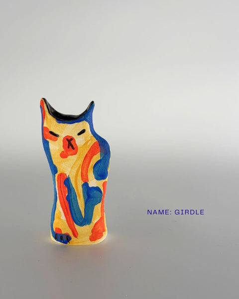 Rescue Cat Vase (Small): Girdle