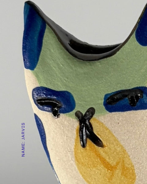 Rescue Cat Vase (Medium): Jarvis