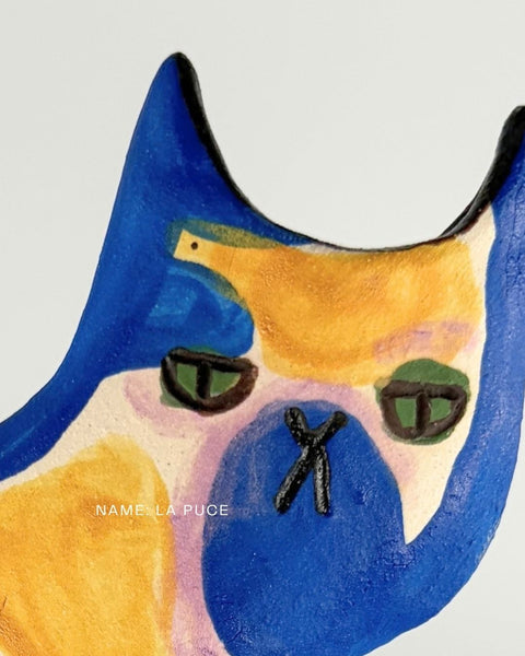 Rescue Cat Vase (Large): La Puce