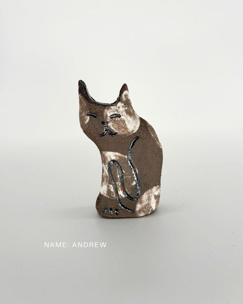 Rescue Cat Vase (Medium): Andrew