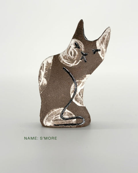 Rescue Cat Vase (Large): S'more