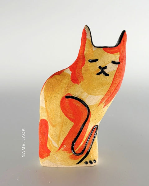 Rescue Cat Vase (Medium): Jack
