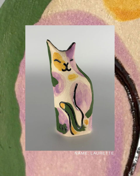 Rescue Cat Vase (Small): Laurette