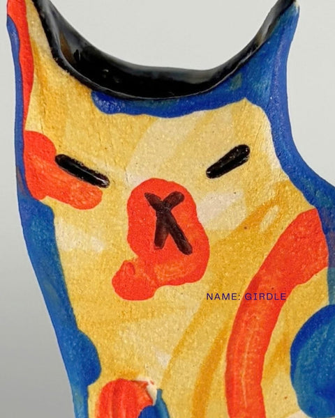 Rescue Cat Vase (Small): Girdle