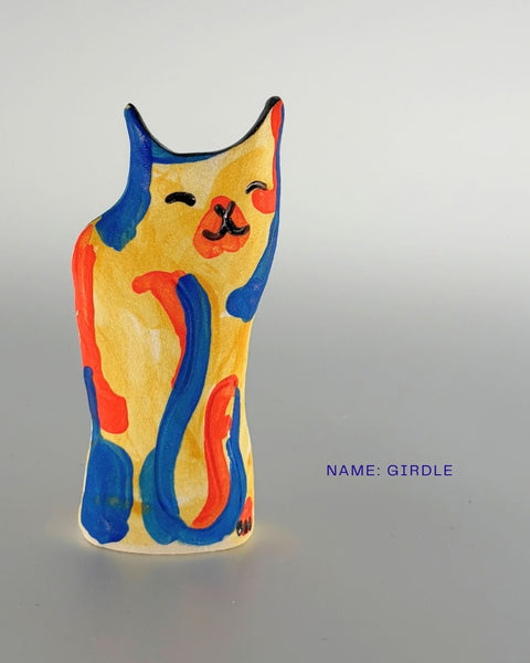 Rescue Cat Vase (Small): Girdle