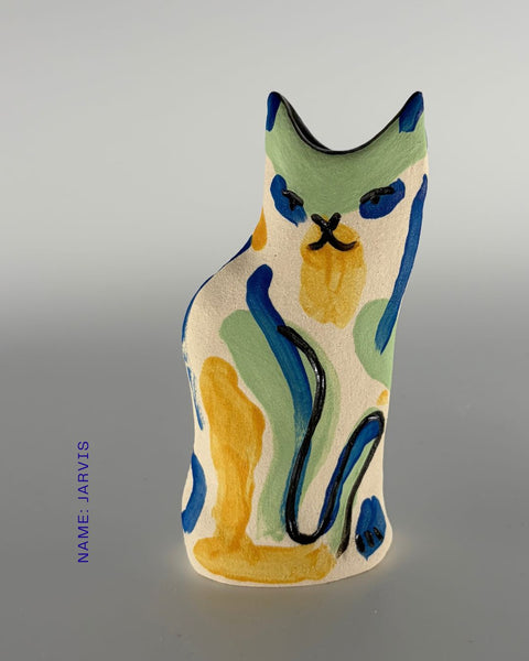 Rescue Cat Vase (Medium): Jarvis