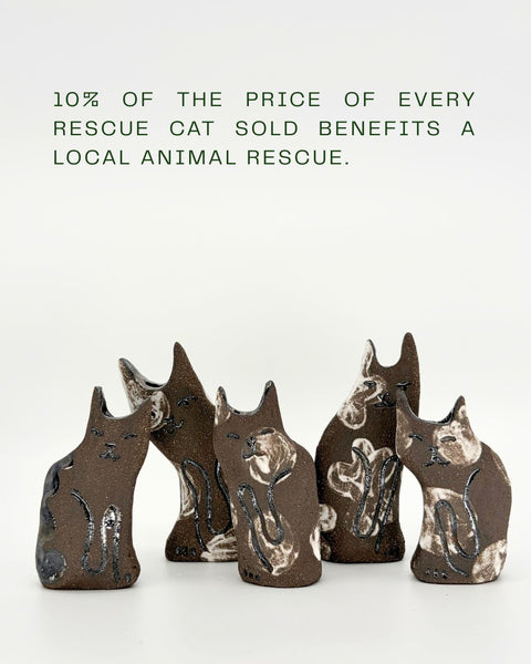 Rescue Cat Vase (Medium): Andrew